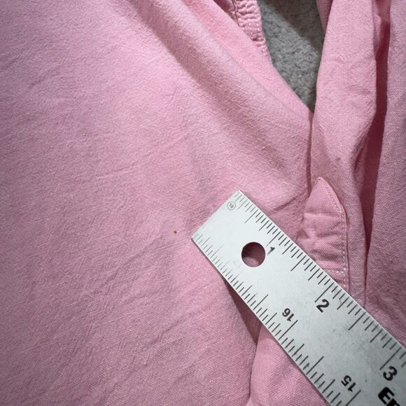 VINTAGE Polo Ralph Lauren Shirt Men Large Pink Double Dual Pocket USA Made Ivy - Picture 9 of 13